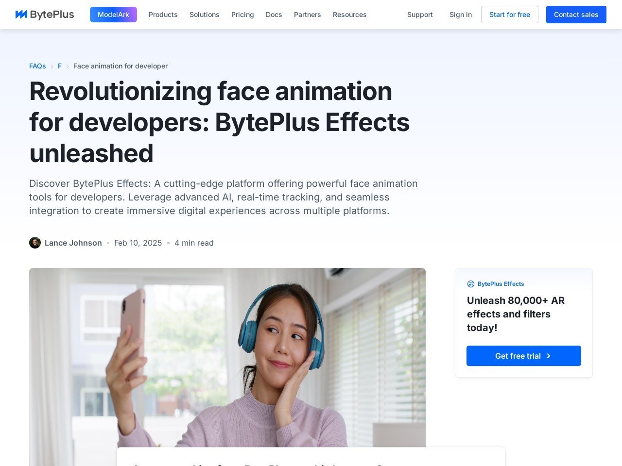 BytePlus Effects