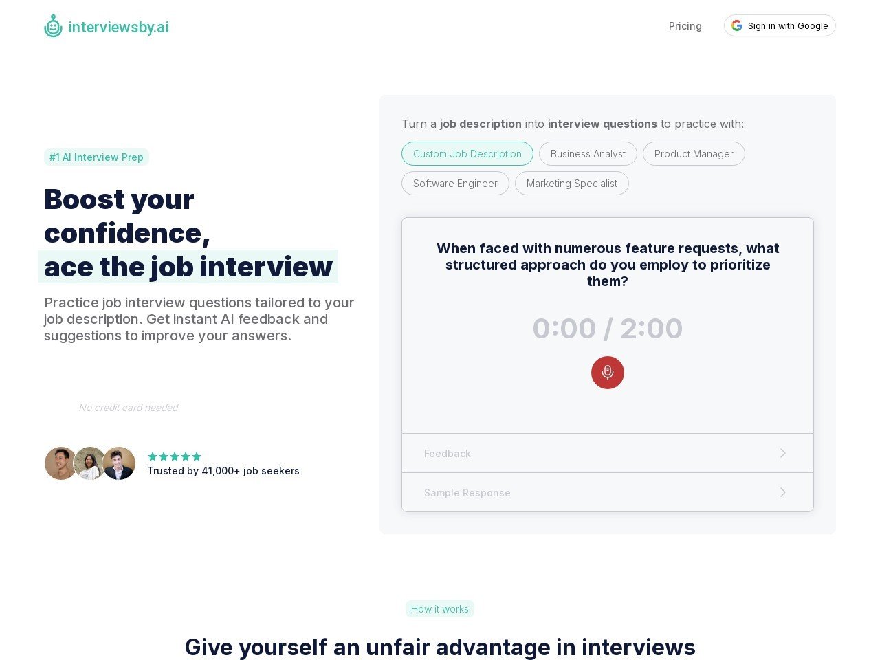 Interviews by AI