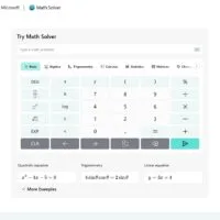 Microsoft Math Solver