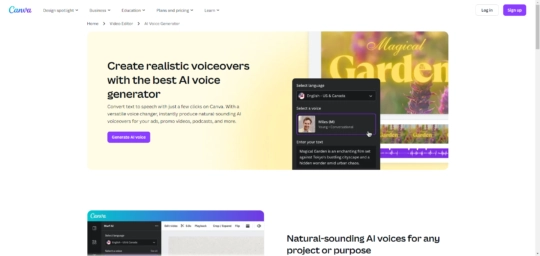 Canva AI Voice