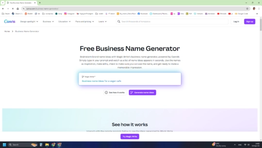 Canva Business Name